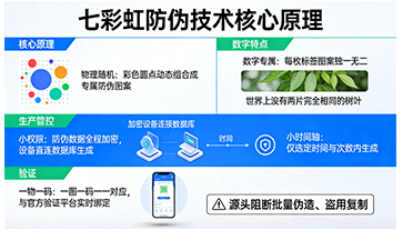 尚源防偽七彩虹技術(shù)：視覺化高安全防偽